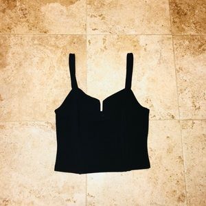 Black Halter Top Sz XL